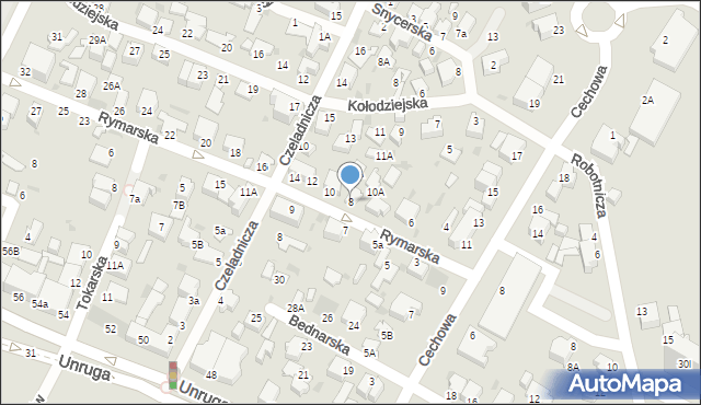 Gdynia, Rymarska, 8, mapa Gdyni