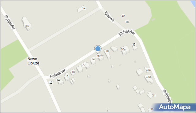 Gdynia, Rybaków, 26, mapa Gdyni