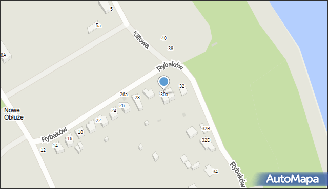 Gdynia, Rybaków, 30a, mapa Gdyni