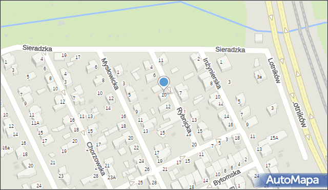 Gdynia, Rybnicka, 10, mapa Gdyni