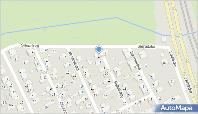 Gdynia, Rybnicka, 4, mapa Gdyni