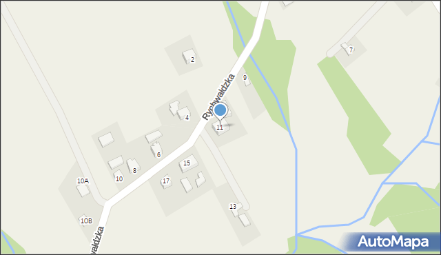 Gilowice, Rychwałdzka, 11, mapa Gilowice