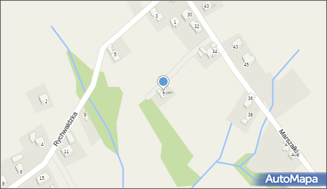 Gilowice, Rychwałdzka, 7, mapa Gilowice