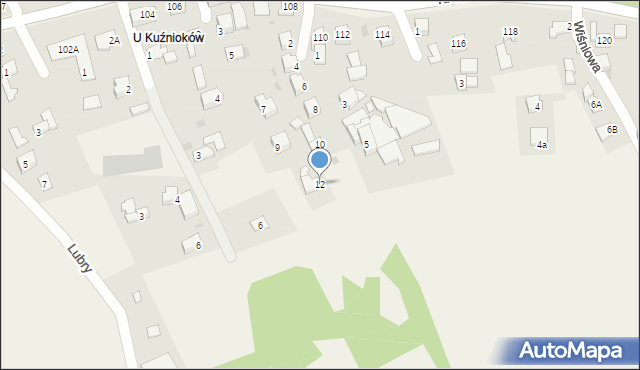 Gilowice, Rysie, 12, mapa Gilowice