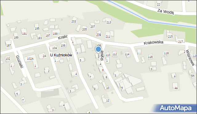 Gilowice, Rysie, 2, mapa Gilowice