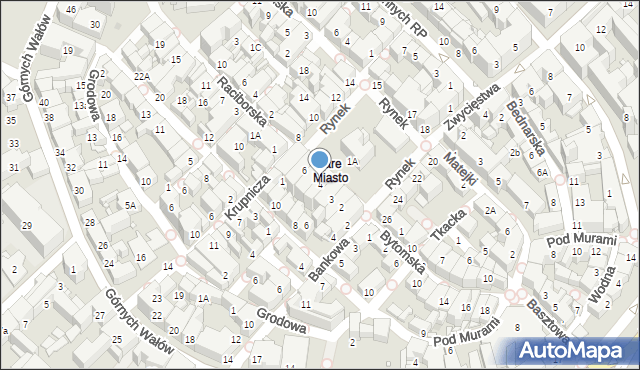 Gliwice, Rynek, 4, mapa Gliwic