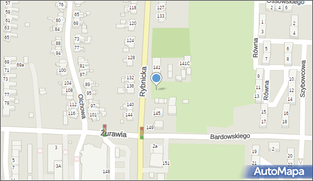 Gliwice, Rybnicka, 143, mapa Gliwic