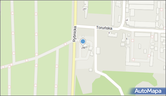 Gliwice, Rybnicka, 159, mapa Gliwic