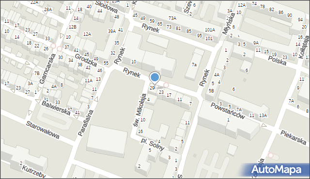 Głogów, Rynek, 27, mapa Głogów