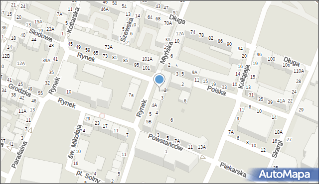 Głogów, Rynek, 2A, mapa Głogów