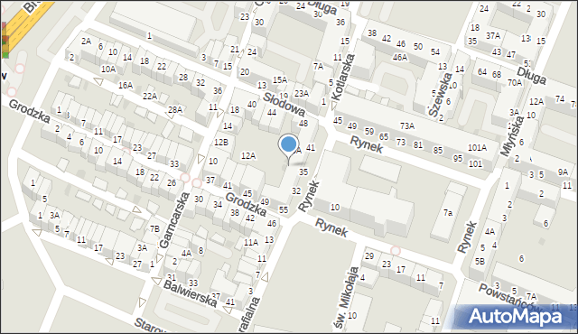 Głogów, Rynek, 35A, mapa Głogów