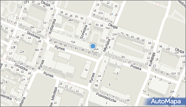 Głogów, Rynek, 99, mapa Głogów