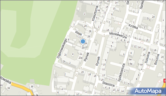 Głogówek, Rynek, 23, mapa Głogówek