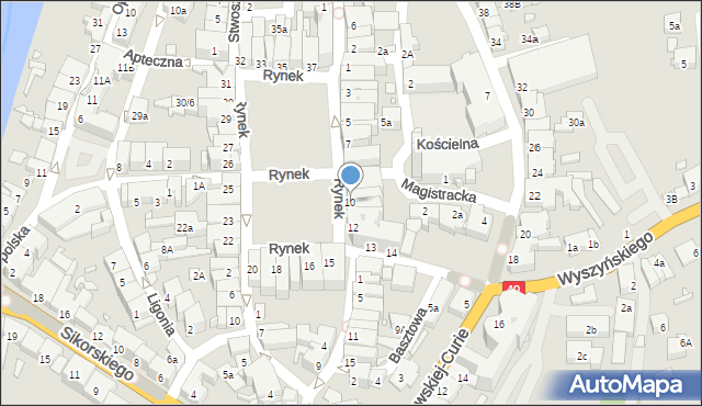 Głuchołazy, Rynek, 10, mapa Głuchołazy