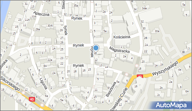 Głuchołazy, Rynek, 11, mapa Głuchołazy