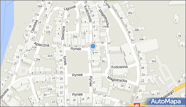 Głuchołazy, Rynek, 3, mapa Głuchołazy