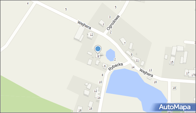 Gniewowo, Rybacka, 4, mapa Gniewowo