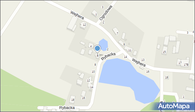 Gniewowo, Rybacka, 6, mapa Gniewowo