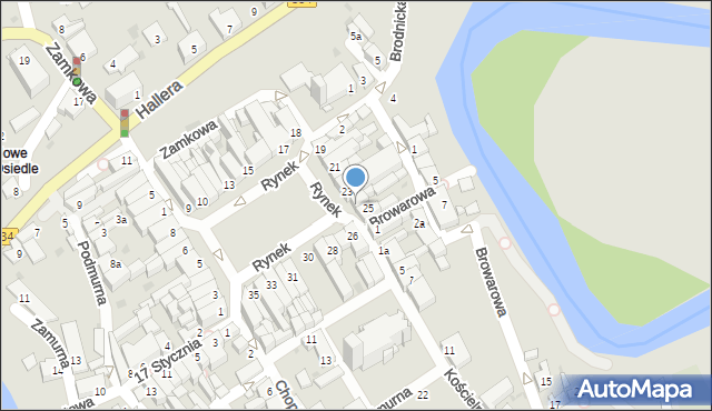 Golub-Dobrzyń, Rynek, 24, mapa Golub-Dobrzyń