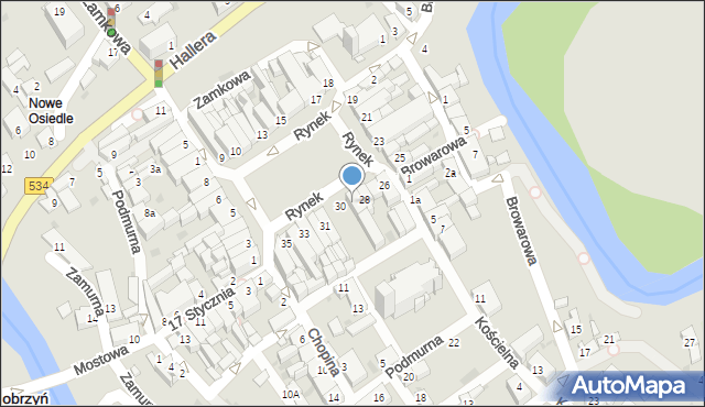 Golub-Dobrzyń, Rynek, 29, mapa Golub-Dobrzyń