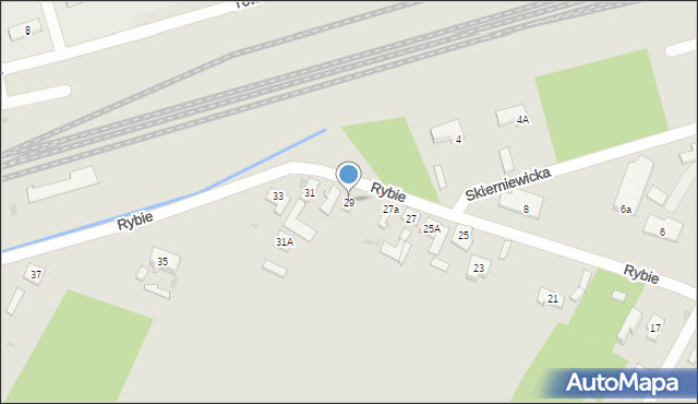 Góra Kalwaria, Rybie, 29, mapa Góra Kalwaria