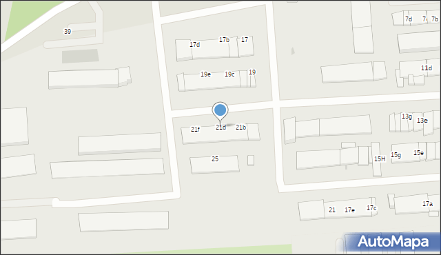 Gorzów Wielkopolski, Ryska, 21d, mapa Gorzów Wielkopolski