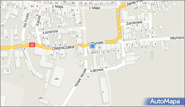 Gostyń, Rynek, 10b, mapa Gostyń