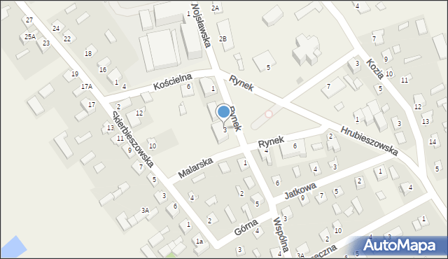 Grabowiec, Rynek, 3, mapa Grabowiec