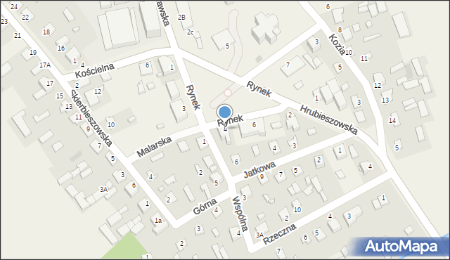 Grabowiec, Rynek, 4, mapa Grabowiec