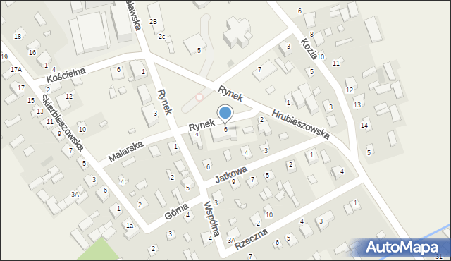 Grabowiec, Rynek, 6, mapa Grabowiec