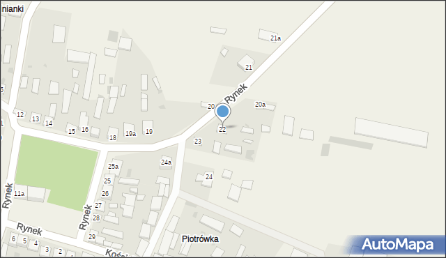 Grabowiec, Rynek, 22, mapa Grabowiec