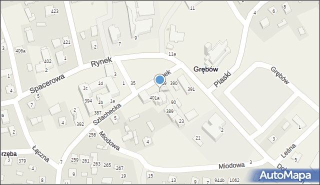 Grębów, Rynek, 29, mapa Grębów