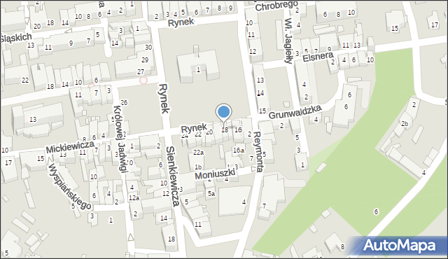 Grodków, Rynek, 18, mapa Grodków