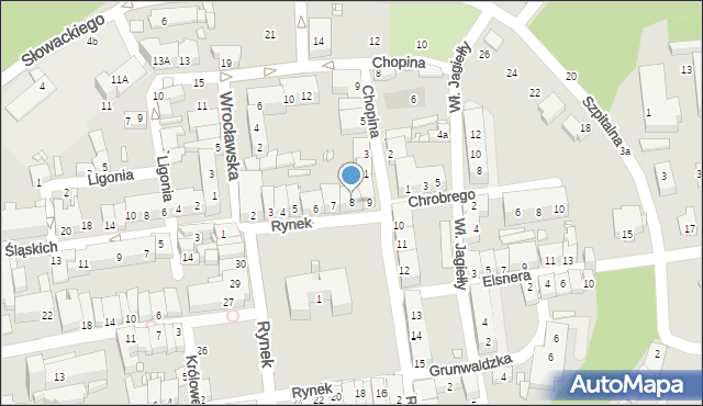 Grodków, Rynek, 8, mapa Grodków