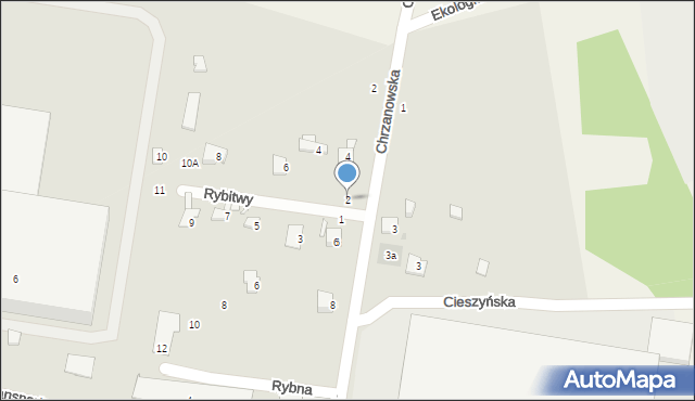 Grodzisk Mazowiecki, Rybitwy, 2, mapa Grodzisk Mazowiecki