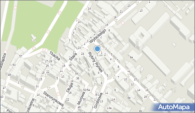 Grudziądz, Rybny Rynek, 2, mapa Grudziądza