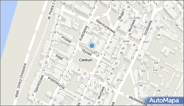 Grudziądz, Rynek, 20, mapa Grudziądza