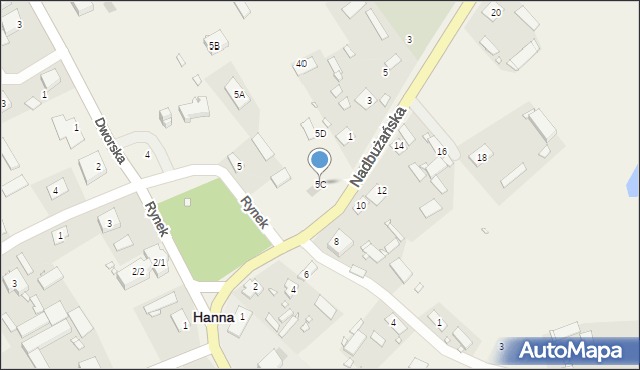 Hanna, Rynek, 5C, mapa Hanna