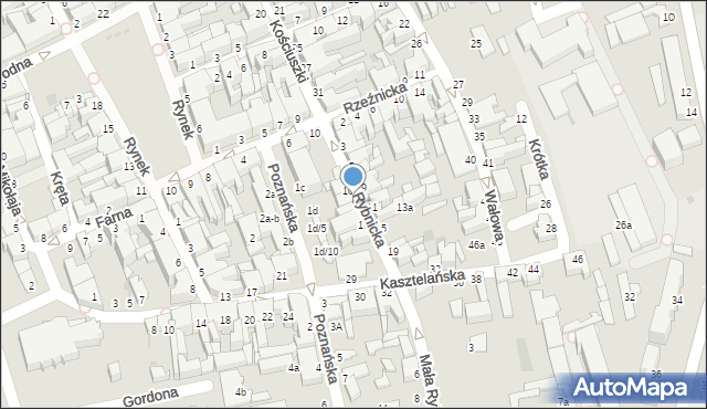 Inowrocław, Rybnicka, 12, mapa Inowrocławia