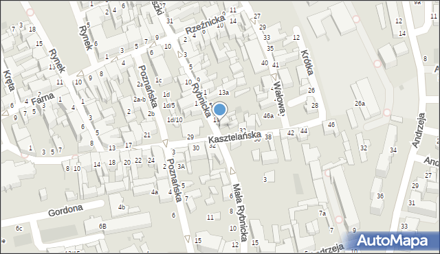 Inowrocław, Rybnicka, 21, mapa Inowrocławia