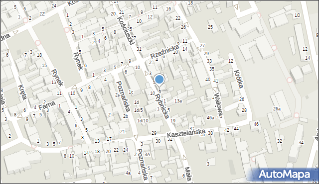 Inowrocław, Rybnicka, 9, mapa Inowrocławia
