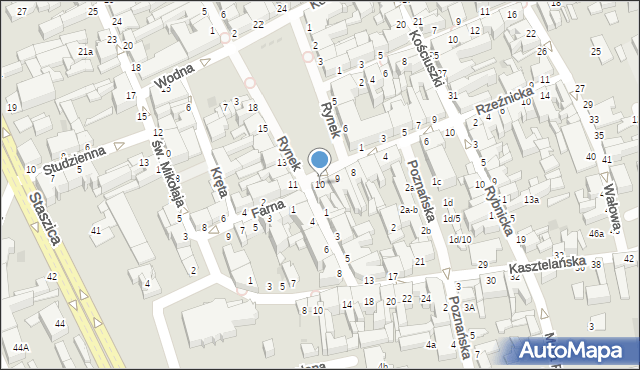 Inowrocław, Rynek, 10, mapa Inowrocławia