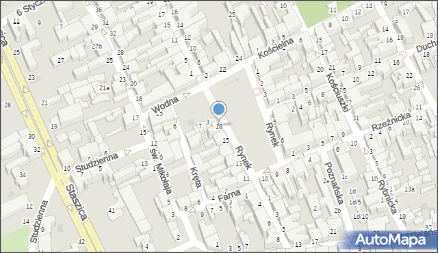 Inowrocław, Rynek, 18, mapa Inowrocławia