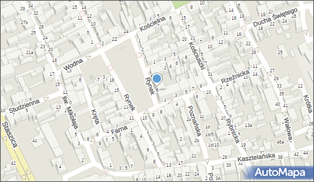 Inowrocław, Rynek, 6, mapa Inowrocławia