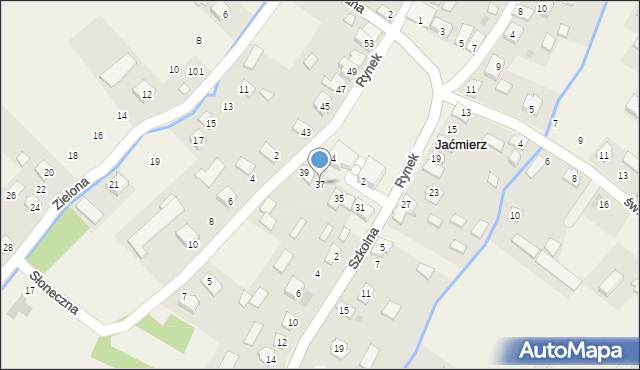 Jaćmierz, Rynek, 37, mapa Jaćmierz