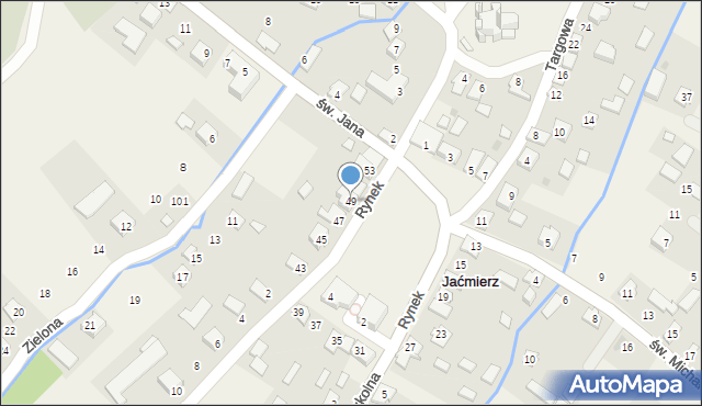 Jaćmierz, Rynek, 49, mapa Jaćmierz