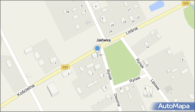 Jałówka, Rynek, 1, mapa Jałówka
