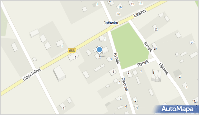 Jałówka, Rynek, 2, mapa Jałówka