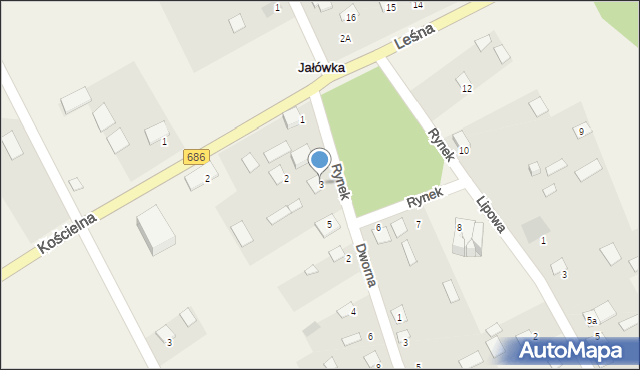 Jałówka, Rynek, 3, mapa Jałówka