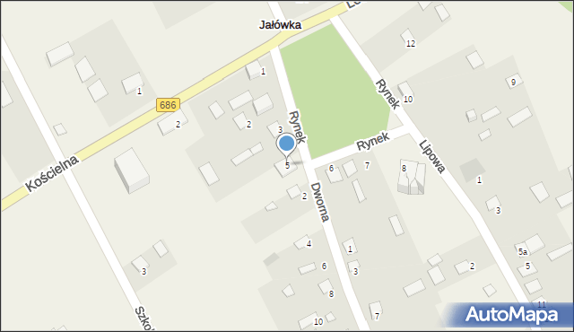 Jałówka, Rynek, 5, mapa Jałówka